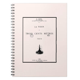 Cuaderno París La Tour Eiffel Eiffelturm Torre Eiffel Notiz