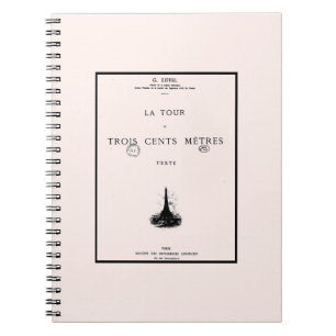 Cuaderno París La Tour Eiffel Eiffelturm Torre Eiffel Notiz