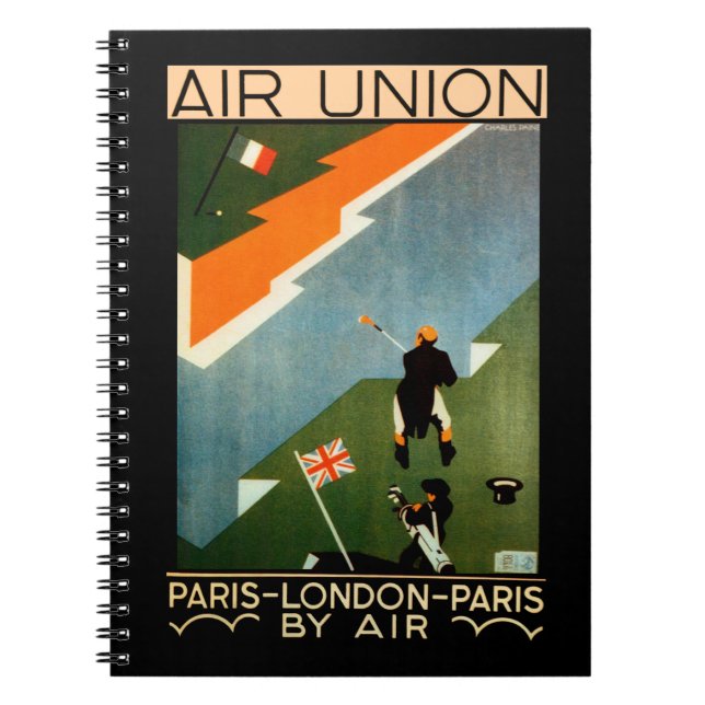 Cuaderno París - Londres - París por aire (Frente)