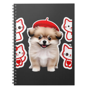 Cuaderno Paris Pup & Kitty Crew � Perro y gato con boina li