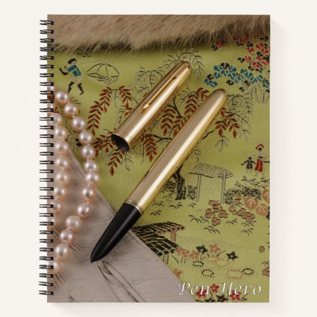 Cuaderno Parker 51 Pluma De Fuente De Demi Aerométrica Sign (Anverso)