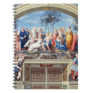Cuaderno Parnassus y el Disputa, del della S de la estrofa