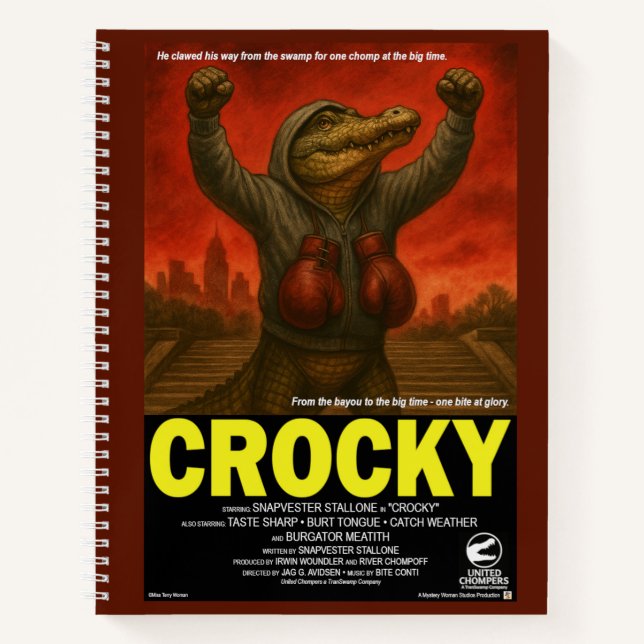 Cuaderno Parodia Clásica de Película Crocky (Anverso)