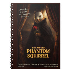 Cuaderno Parodia de la Ópera del Fantasma de la Ardilla
