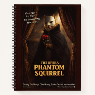 Cuaderno Parodia de la Ópera del Fantasma de la Ardilla