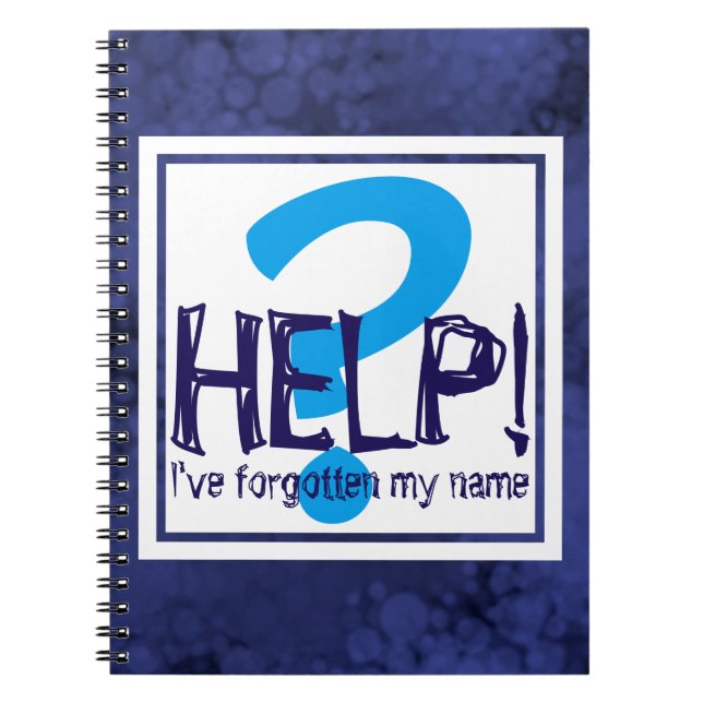 Cuaderno Parodia de Monograma Azul (Frente)