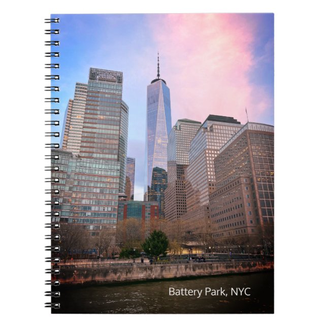 Cuaderno Parque de baterías de la postal del ferry NYC de S (Frente)