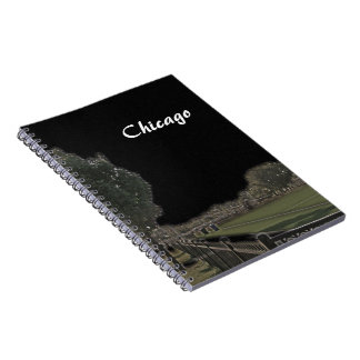 Cuaderno Parque de Chicago con cielo ennegrecido