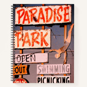 Cuaderno Parque de diversiones Paradise Foto Retro