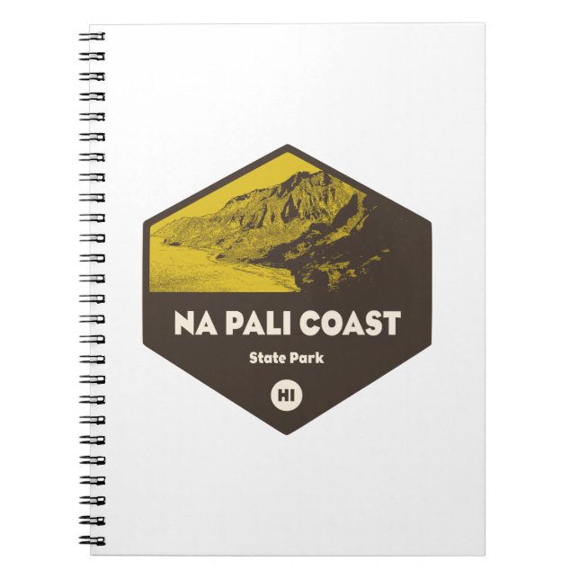 Cuaderno Parque Estatal de la Costa de Nā Pali Hawaii (Frente)