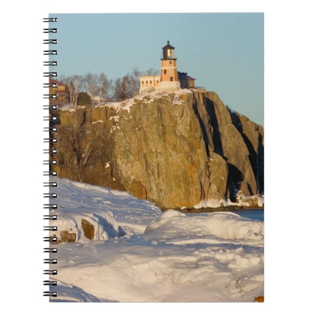 Cuaderno Parque Estatal Farol Split Rock en el lago (Frente)