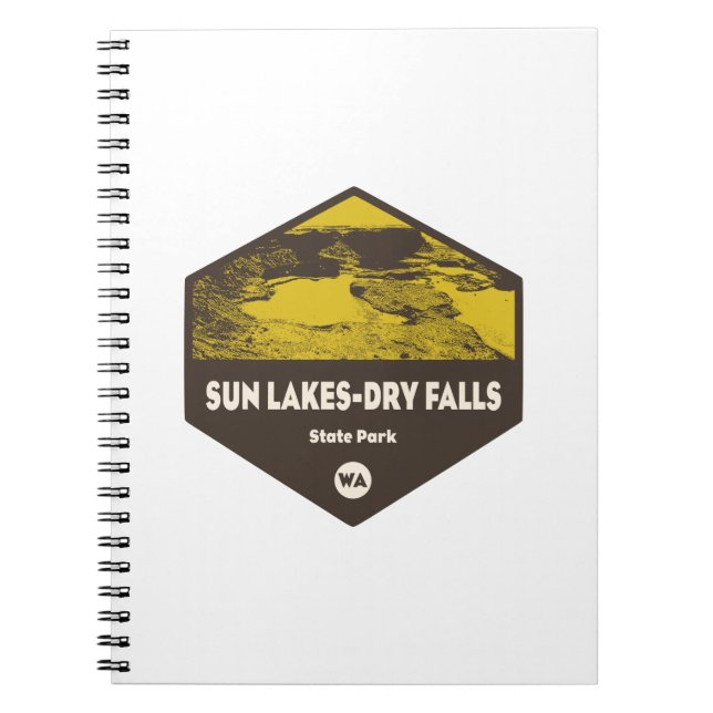 Cuaderno Parque Estatal Sun Lakes-Dry Falls Washington (Frente)