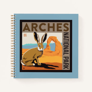 Cuaderno Parque nacional Arches, Utah Jackrabbit