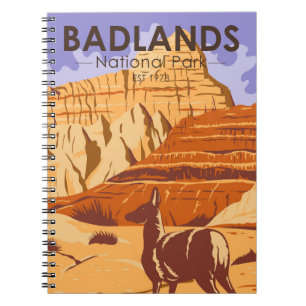 Cuaderno Parque nacional Badlands Dakota del Sur