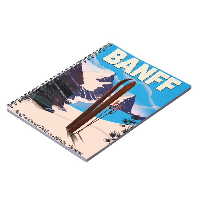 Cuaderno Parque Nacional Banff en Alberta, Canadá. (Lado Izquierdo)