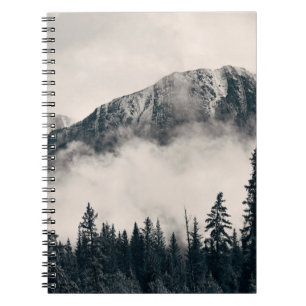 Cuaderno Parque nacional Banff, montañas nigrosas y bosque