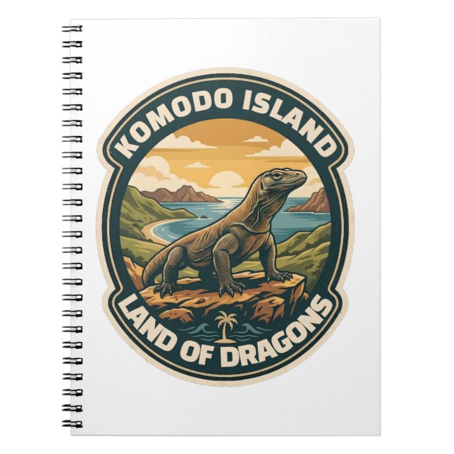 Cuaderno Parque Nacional de la Isla de Komodo Indonesia vin (Frente)