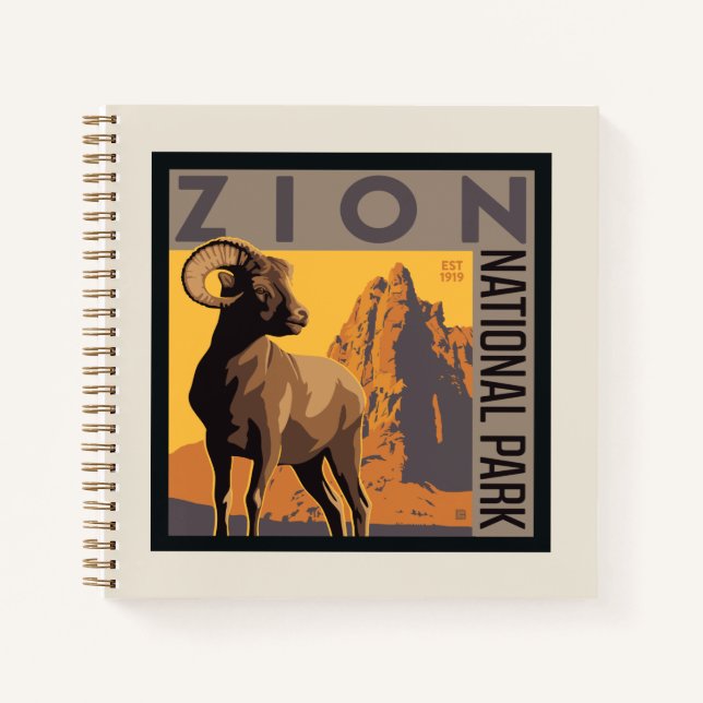 Cuaderno Parque nacional de Zion | Ram (Anverso)