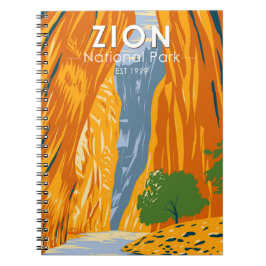 Cuaderno Parque Nacional de Zion, Utah, la cosecha de las e