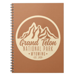 Cuaderno Parque nacional del Gran Tetón Wyoming EE.UU.