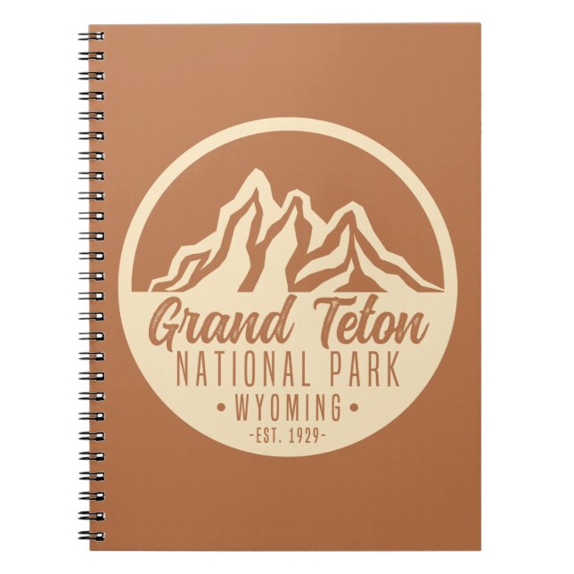 Cuaderno Parque nacional del Gran Tetón Wyoming EE.UU. (Frente)