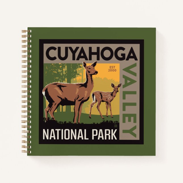 Cuaderno Parque nacional del Valle de Cuyahoga | Ohio (Anverso)