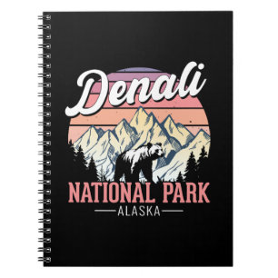 Cuaderno Parque Nacional Denali Vintage – Viajes a Alaska