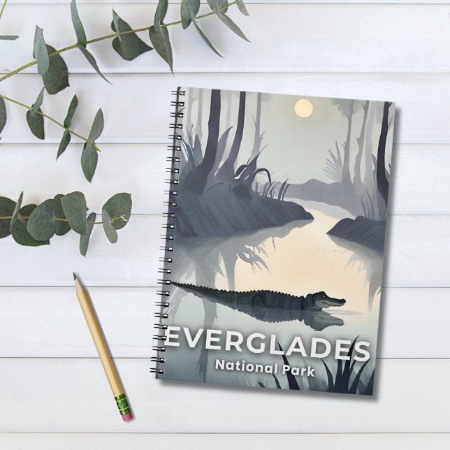 Cuaderno Parque Nacional Everglades | Aligátor acuarela (Subido por el creador)