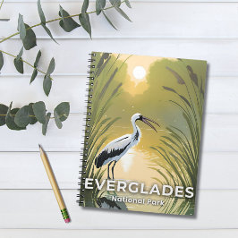 Cuaderno Parque Nacional Everglades | Cigüeña a la acuarela