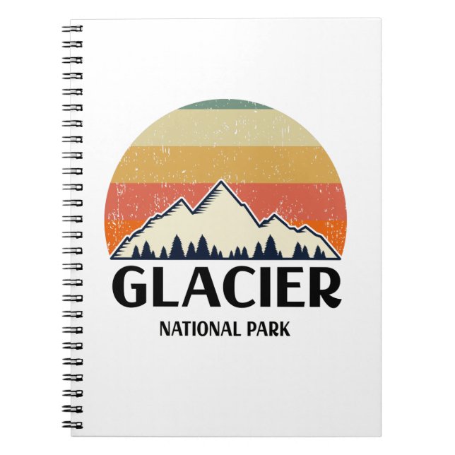Cuaderno Parque Nacional Glaciar Vintage (Frente)