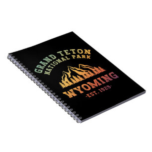 Cuaderno Parque Nacional Grand Teton Wyoming EE. UU. Gradie