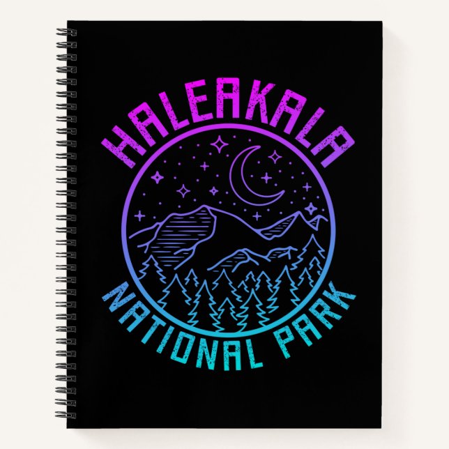 Cuaderno Parque nacional Haleakala Gradiente Hawaii USA (Anverso)