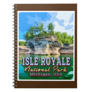 CUADERNO PARQUE NACIONAL ISLE ROYALE - MICHIGAN ESTADOS UNI