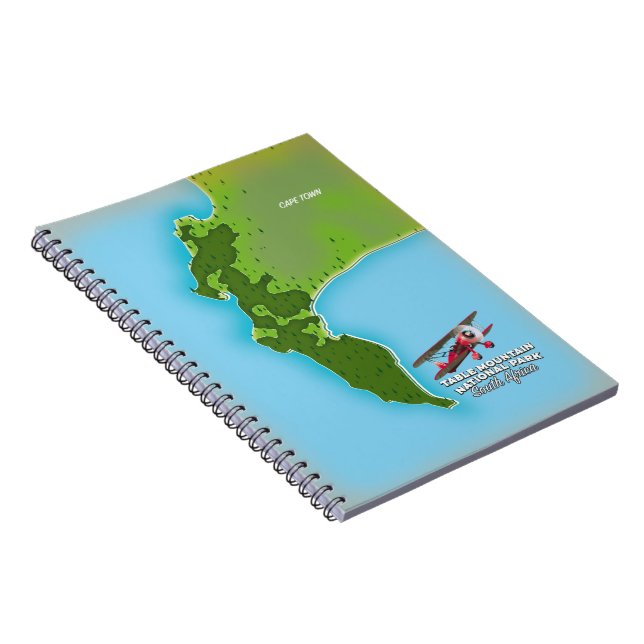 Cuaderno Parque Nacional Montaña de la Mesa mapa Sudáfrica (Lado Derecho)