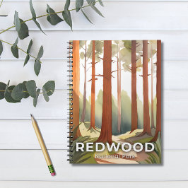 Cuaderno Parque Nacional Redwood | Arte de Viaje en Acuarel