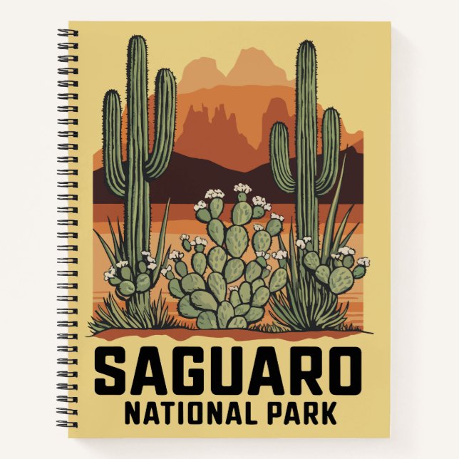 Cuaderno Parque nacional Saguaro Cactus (Anverso)