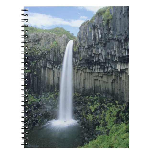 Cuaderno Parque Nacional Skaftafell, cascada Svartifoss, (Frente)