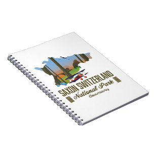 Cuaderno Parque Nacional Suiza Sajona mapa Alemania