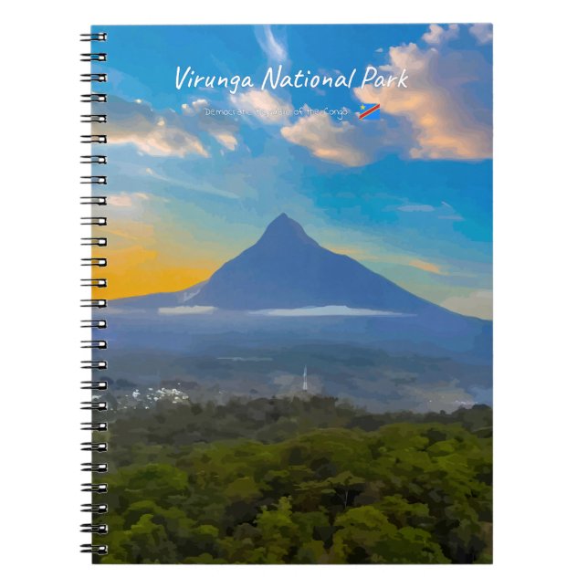 Cuaderno Parque Nacional Virunga, RD Congo - Volcán (Frente)