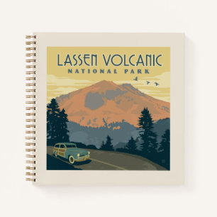 Cuaderno Parque nacional volcánico de Lassen Viaje por ca