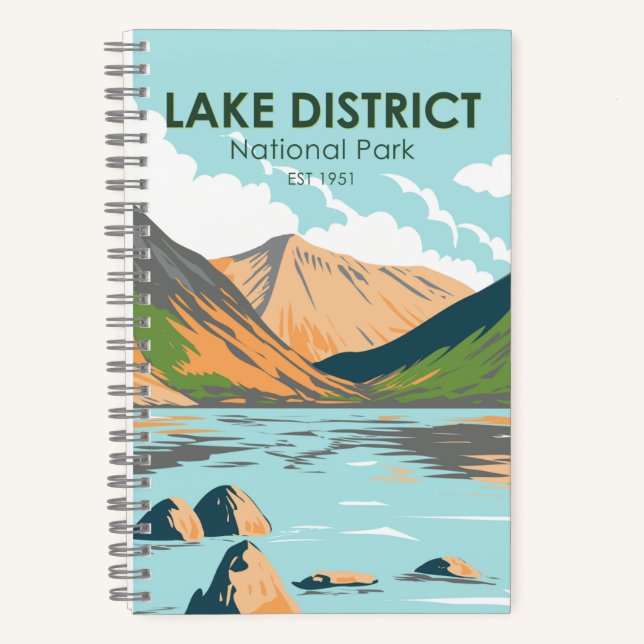 Cuaderno Parque nacional Wasdale Head England (Anverso)