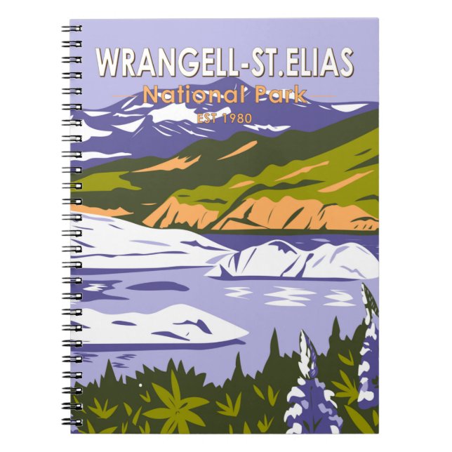 Cuaderno Parque nacional Wrangell St Elias Lago Nizina Alas (Frente)