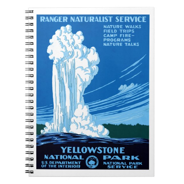 Cuaderno Parque nacional Yellowstone (Frente)
