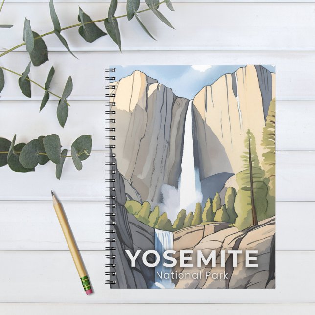 Cuaderno Parque Nacional Yosemite | Acuarela de Viaje (Subido por el creador)