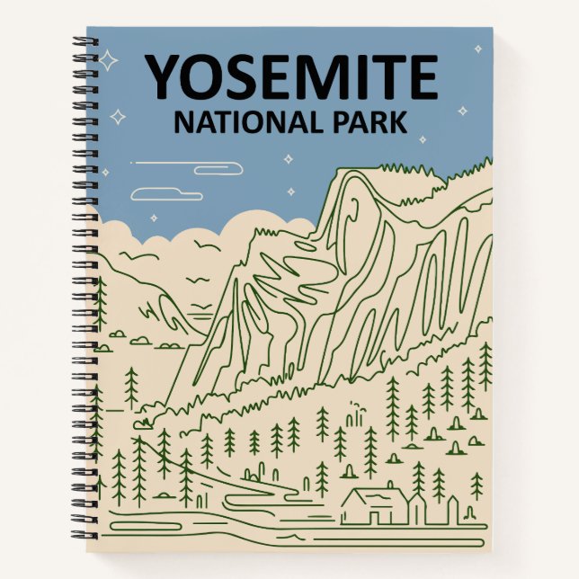 Cuaderno Parque nacional Yosemite California (Anverso)