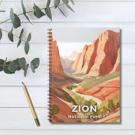 Cuaderno Parque Nacional Zion | Aquarela de viaje del Valle