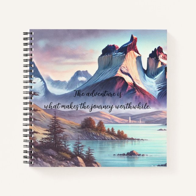 Cuaderno Parque Torres del Paine, Chile y cita (Anverso)
