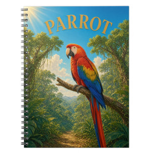 Cuaderno Parrot Jungle Canopy Watercolor GeoSaga