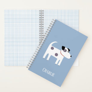 Cuaderno Parson Jack Russell Terrier Dog Nombre personaliza