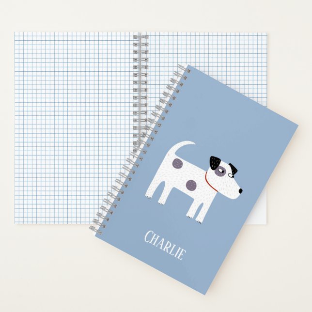 Cuaderno Parson Jack Russell Terrier Dog Nombre personaliza (Interior)